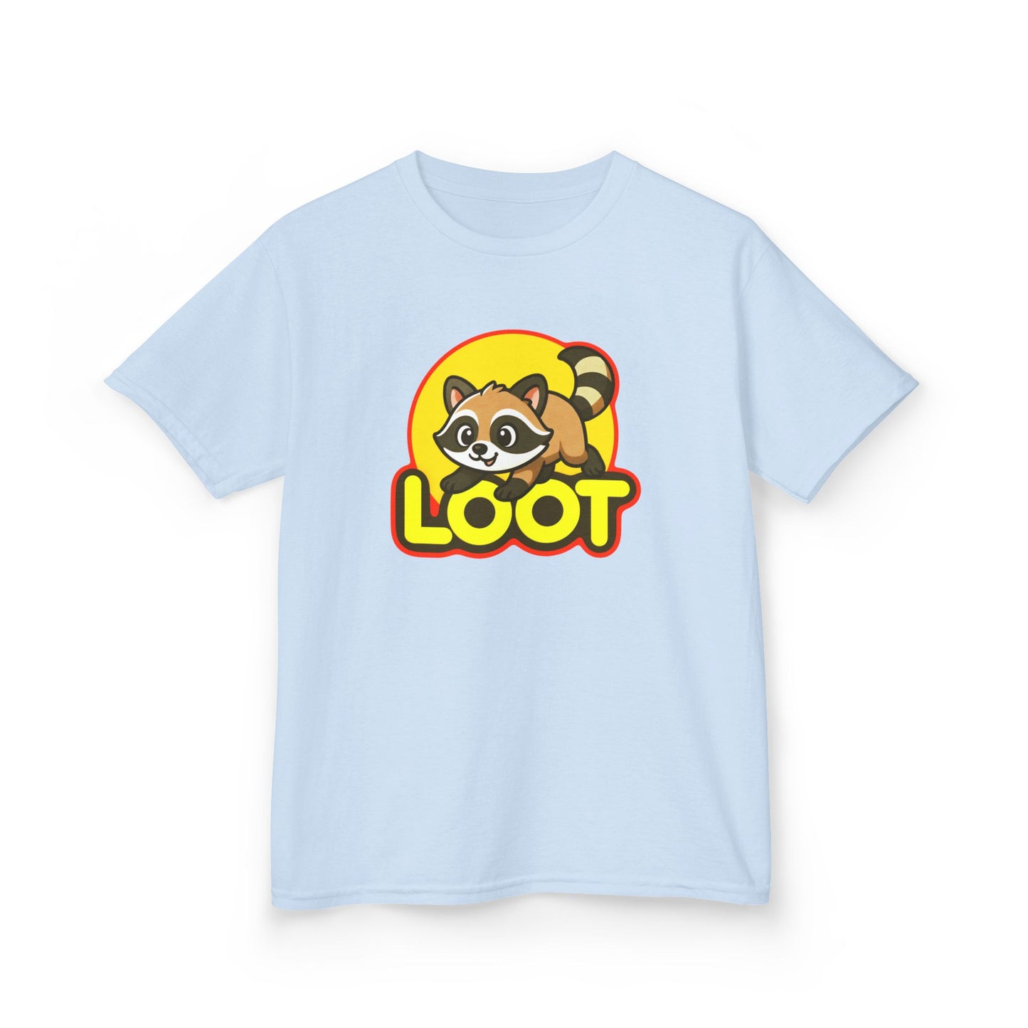 Kids Cartoon Raccoon Tee, Fun Kids' T-Shirt, Cute Animal Shirt, Kids Wear, Birthday Gift, Playtime Apparel